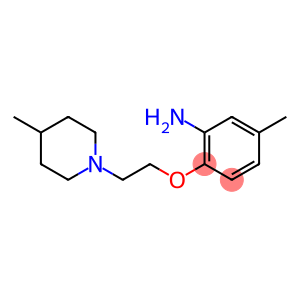 5-methyl-2-[2-(4-methylpiperidin-1-yl)ethoxy]aniline
