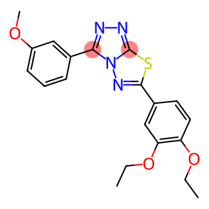 6-(3,4-diethoxyphenyl)-3-(3-methoxyphenyl)[1,2,4]triazolo[3,4-b][1,3,4]thiadiazole