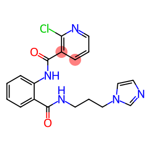 2-chloro-N-[2-({[3-(1H-imidazol-1-yl)propyl]amino}carbonyl)phenyl]nicotinamide