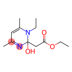 2-Pyrimidineacetic  acid,  1-ethyl-1,2-dihydro-2-hydroxy-4,6-dimethyl-,  ethyl  ester