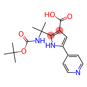 1H-Pyrrole-3-carboxylic  acid,  2-[1-[[(1,1-dimethylethoxy)carbonyl]amino]-1-methylethyl]-5-(4-pyridinyl)-