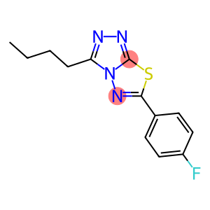 3-butyl-6-(4-fluorophenyl)[1,2,4]triazolo[3,4-b][1,3,4]thiadiazole