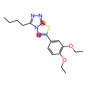 3-butyl-6-(3,4-diethoxyphenyl)[1,2,4]triazolo[3,4-b][1,3,4]thiadiazole