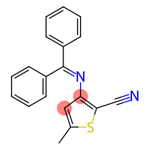 3-(benzhydrylideneamino)-5-methylthiophene-2-carbonitrile