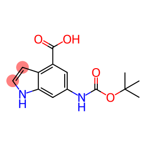 1H-Indole-4-carboxylic acid, 6-[[(1,1-diMethylethoxy)carbonyl]aMino]-