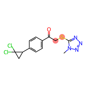 1-[4-(2,2-dichlorocyclopropyl)phenyl]-2-[(1-methyl-1H-tetrazol-5-yl)sulfanyl]ethanone