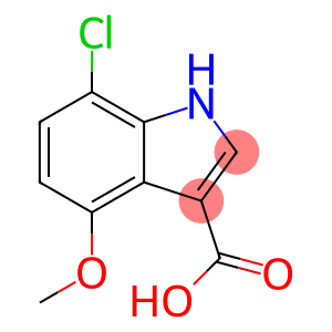 1H-Indole-3-carboxylic  acid,  7-chloro-4-methoxy-