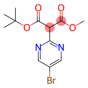 1-叔-丁基 3-甲基 2-(5-溴嘧啶-2-基)丙二酸酯