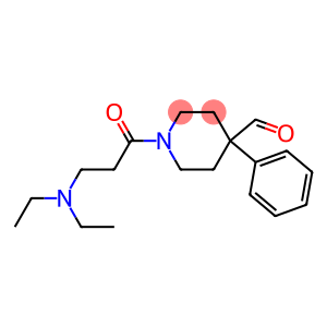 1-(3-diethylaminopropanoyl)-4-phenyl-piperidine-4-carbaldehyde