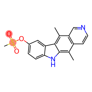 5,11-dimethyl-6H-pyrido[4,3-b]carbazol-9-yl methanesulphonate