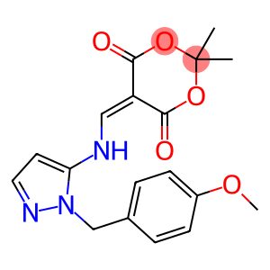 1,3-Dioxane-4,6-Dione, 5-[[[1-[(4-Methoxyphenyl)Methyl]-1H-Pyrazol-5-Yl]Amino]Methylene]-2,2-Dimethyl-(WXC04316)