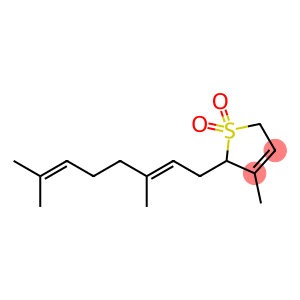 Thiophene, 2-[(2E)-3,7-dimethyl-2,6-octadien-1-yl]-2,5-dihydro-3-methyl-, 1,1-dioxide