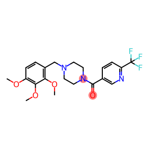 METHANONE, [6-(TRIFLUOROMETHYL)-3-PYRIDINYL][4-[(2,3,4-TRIMETHOXYPHENYL)METHYL]-1-PIPERAZINYL]-