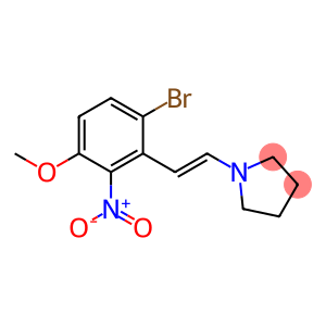 1-[2-(6-Bromo-3-methoxy-2-nitro-phenyl)-vinyl]-pyrrolidine