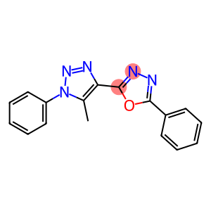 2-(5-methyl-1-phenyl-1H-1,2,3-triazol-4-yl)-5-phenyl-1,3,4-oxadiazole