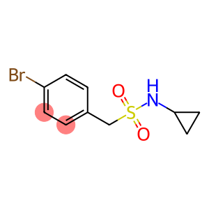 1-(4-bromophenyl)-N-cyclopropylmethanesulfonamide