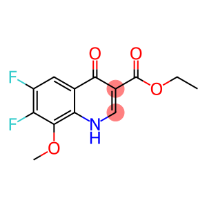 3-Quinolinecarboxylic acid, 6,7-difluoro-1,4-dihydro-8-methoxy-4-oxo-, ethyl ester