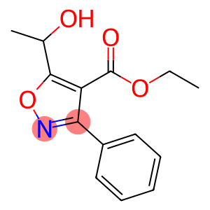 4-Isoxazolecarboxylicacid,5-(1-hydroxyethyl)-3-phenyl-,ethylester(9CI)