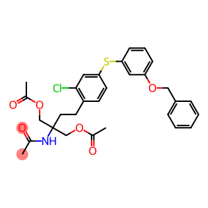 Acetamide, N-[1,1-bis[(acetyloxy)methyl]-3-[2-chloro-4-[[3-(phenylmethoxy)phenyl]thio]phenyl]propyl]-