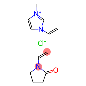 Polyquaternium  D10,  Poly[(3-methyl-1-vinylimidazolium  chloride)-co-(1-vinylpyrrolidone)]