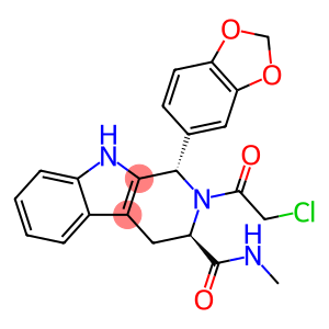 (1S,3R)-1-(1,3-Benzodioxol-5-yl)-2-(2-chloroacetyl)-2,3,4,9-tetrahydro-N-methyl-1H-pyrido[3,4-b]indole-3-carboxamide