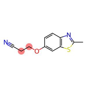 3-[(2-methyl-1,3-benzothiazol-6-yl)oxy]propanenitrile