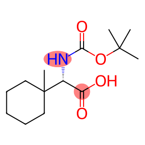 Cyclohexaneacetic acid, α-[[(1,1-dimethylethoxy)carbonyl]amino]-1-methyl-, (αS)-