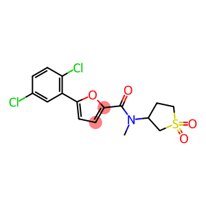 2-Furancarboxamide, 5-(2,5-dichlorophenyl)-N-methyl-N-(tetrahydro-1,1-dioxido-3-thienyl)-