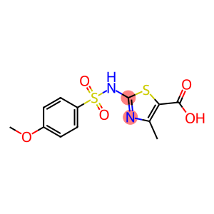 2-{[(4-METHOXYPHENYL)SULFONYL]AMINO}-4-METHYL-1,3-THIAZOLE-5-CARBOXYLIC ACID