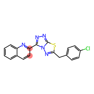 2-[6-(4-chlorobenzyl)[1,2,4]triazolo[3,4-b][1,3,4]thiadiazol-3-yl]quinoline