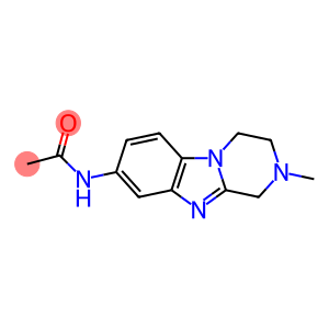 Acetamide,  N-(1,2,3,4-tetrahydro-2-methylpyrazino[1,2-a]benzimidazol-8-yl)-