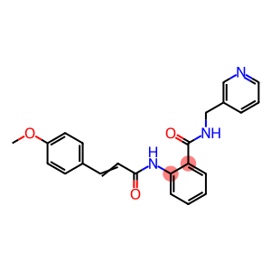 2-{[3-(4-methoxyphenyl)acryloyl]amino}-N-(3-pyridinylmethyl)benzamide