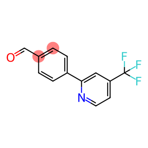4-[4-(trifluoromethyl)-2-pyridinyl]benzenecarbaldehyde
