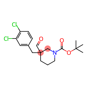 3-(3,4-Dichlorobenzyl)-3-formylpiperidine, N-BOC protected