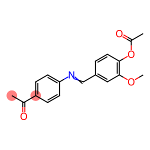 Ethanone, 1-[4-[[[4-(acetyloxy)-3-methoxyphenyl]methylene]amino]phenyl]-