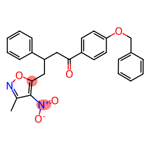 1-[4-(benzyloxy)phenyl]-4-{4-nitro-3-methyl-5-isoxazolyl}-3-phenyl-1-butanone