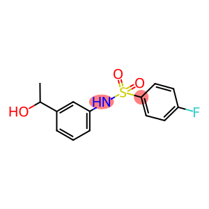 4-fluoro-N-[3-(1-hydroxyethyl)phenyl]benzenesulfonamide