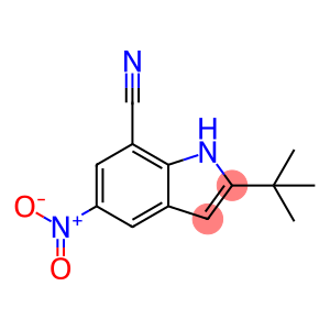 1H-Indole-7-carbonitrile, 2-(1,1-dimethylethyl)-5-nitro-