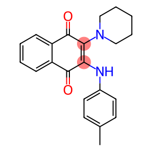 2-(piperidin-1-yl)-3-(p-tolylamino)naphthalene-1,4-dione