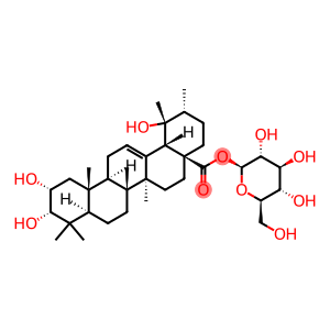 2α,3α,19α-Trihydroxyurs-12-ene-28-oic acid β-D-glucopyranosyl ester