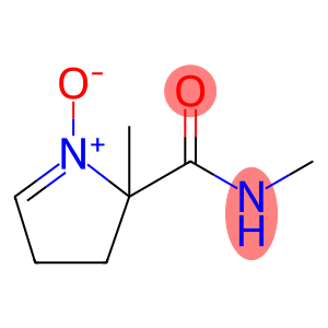 2H-Pyrrole-2-carboxamide,  3,4-dihydro-N,2-dimethyl-,  1-oxide,  radical  ion(1-)