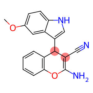 2-amino-4-(5-methoxy-1H-indol-3yl)-4H-chromene-3-carbonitrile