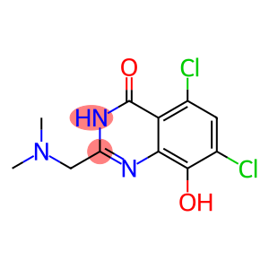 4(3H)-Quinazolinone,  5,7-dichloro-2-[(dimethylamino)methyl]-8-hydroxy-