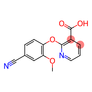 3-Pyridinecarboxylic acid, 2-(4-cyano-2-methoxyphenoxy)-