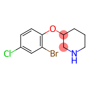 Piperidine, 3-(2-bromo-4-chlorophenoxy)-