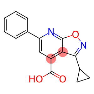 3-环丙基-6-苯基-[1,2]噁唑并[5,4-B]吡啶-4-羧酸