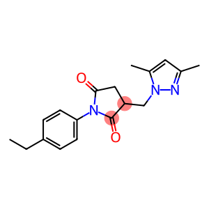 3-[(3,5-dimethyl-1H-pyrazol-1-yl)methyl]-1-(4-ethylphenyl)-2,5-pyrrolidinedione