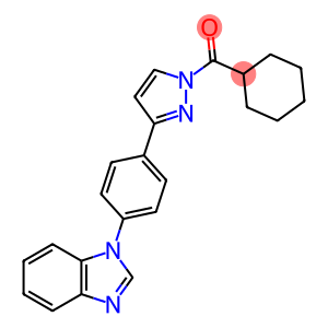 (3-[4-(1H-1,3-BENZIMIDAZOL-1-YL)PHENYL]-1H-PYRAZOL-1-YL)(CYCLOHEXYL)METHANONE