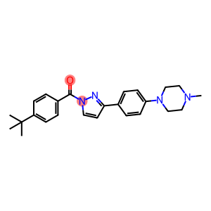 [4-(TERT-BUTYL)PHENYL](3-[4-(4-METHYLPIPERAZINO)PHENYL]-1H-PYRAZOL-1-YL)METHANONE