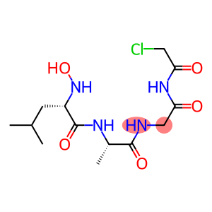 chloroacetyl-N-hydroxyleucyl-alanyl-glycinamide